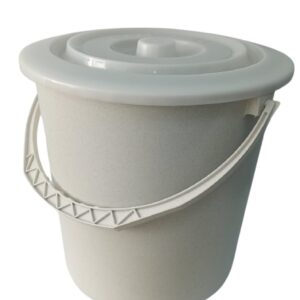 Відро господарське з кришкою 20л. - Кремовий